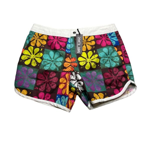 2-10 MR TURK NWT Men's Swim Shorts Floral Size 29 - Picture 1 of 6